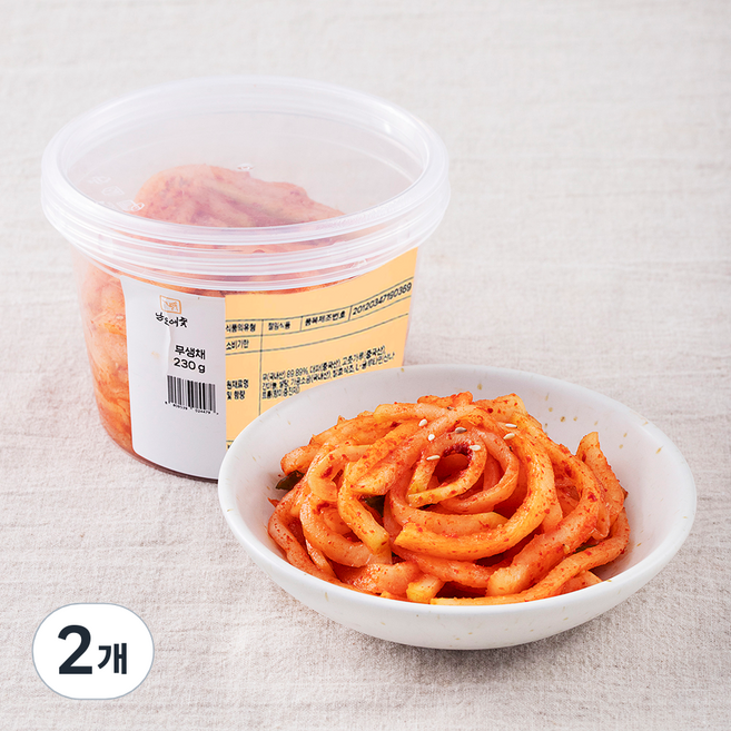 남도애꽃 무생채, 230g, 2개