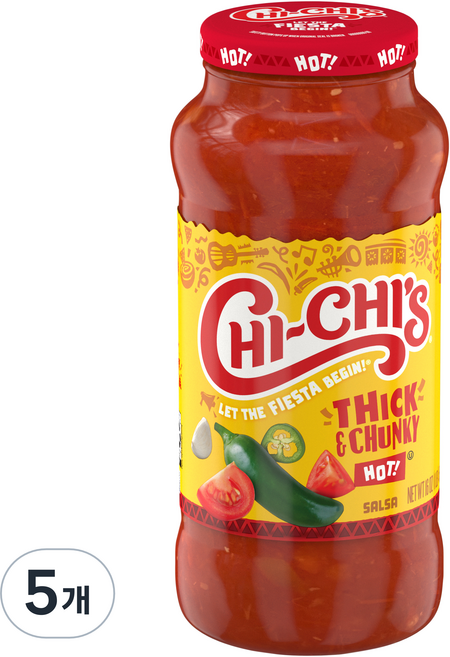 辣莎莎醬, 454克, 5個