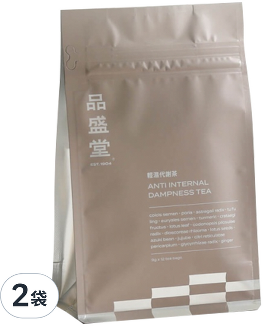 Pinshengtang 品盛堂 輕濕代謝茶, 9g, 12包, 2袋