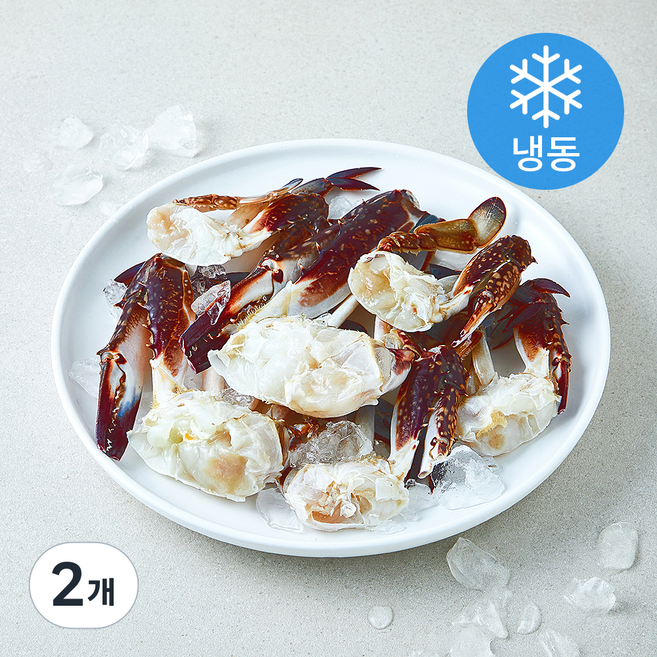 절단 꽃게 4L (냉동), 2개, 450g