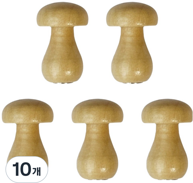 Modernat 蘑菇西洋棋磁鐵夾, 原木色, 10個