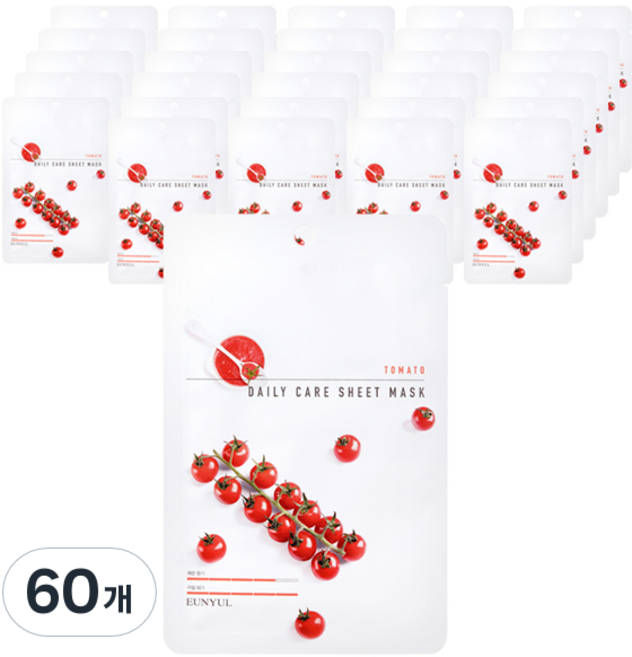 은율 토마토 데일리 케어 시트 마스크, 1개입, 60개