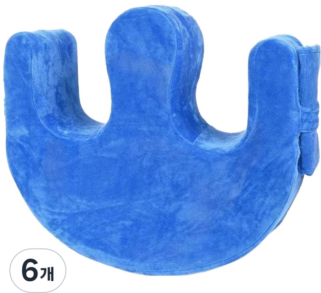 솔미온 환자 케어 침대 스트랩 쿠션 벨벳 블루, 6개