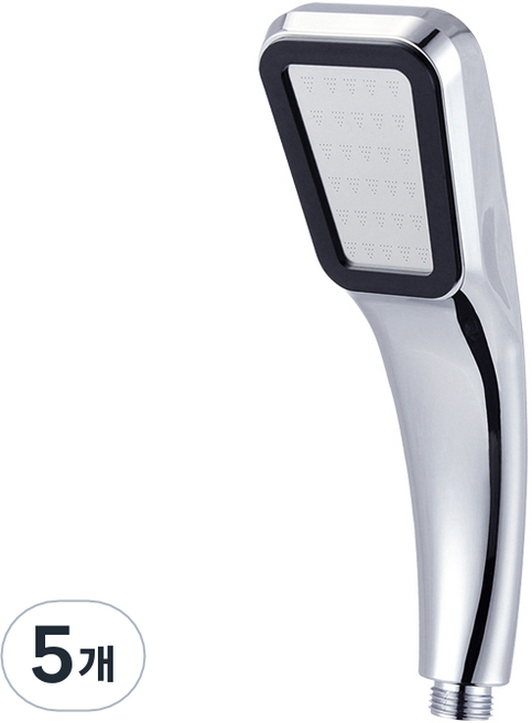 제이스홈 고압절수 300홀 사각 샤워기 JSH010, 5개, 실버
