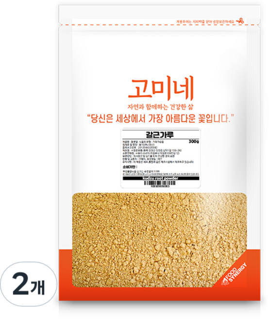 고미네 갈근 가루, 2개, 300g