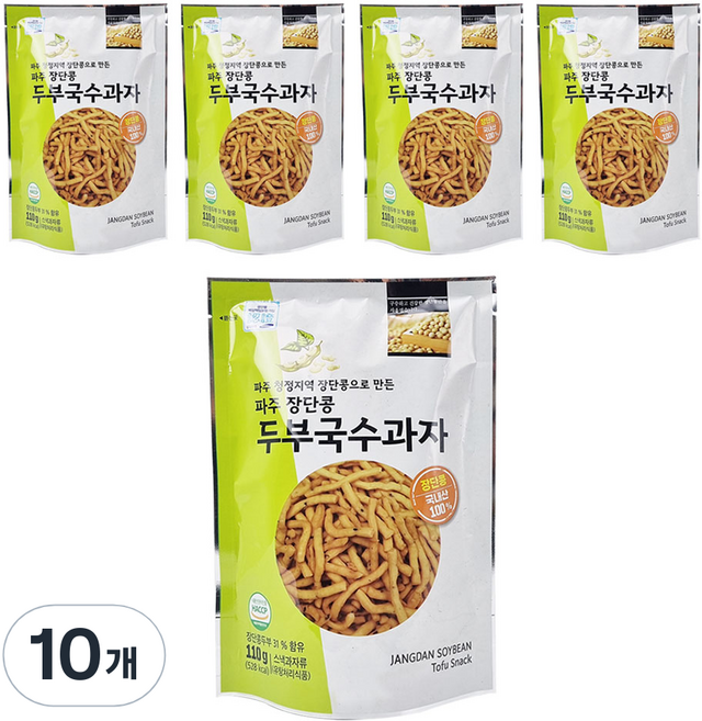 소이빈델리 파주 장단콩 두부국수과자, 10개, 110g