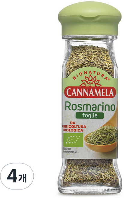 칸나멜라 유기농 로즈마리, 30g, 4개