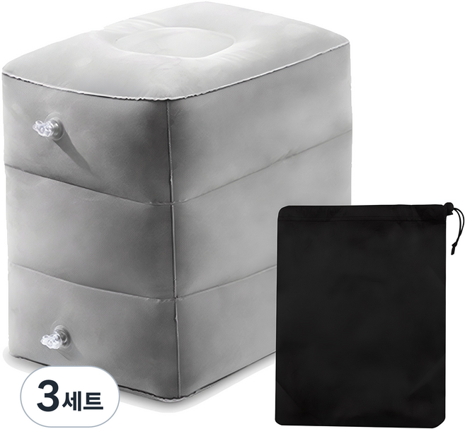 카템 3단 조절 에어블럭 다용도 쿠션 일반형 + 파우치, 3세트