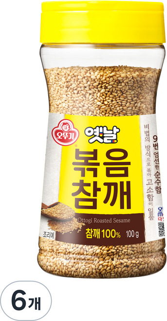오뚜기 옛날 볶음 참깨, 100g, 6개