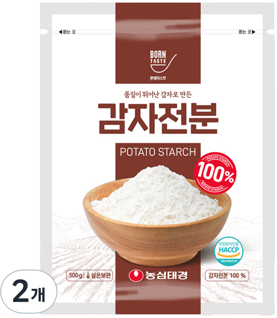 본테이스트 감자전분, 500g, 2개