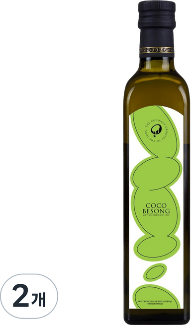 COCOBESONG C8 / C10 MCT 椰子油, 2個, 500ml