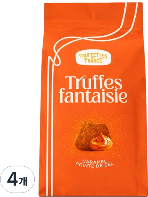 트뤼플프렌치 초코모드 쏠티드 버터토피 트러플 초콜릿, 150g, 4개