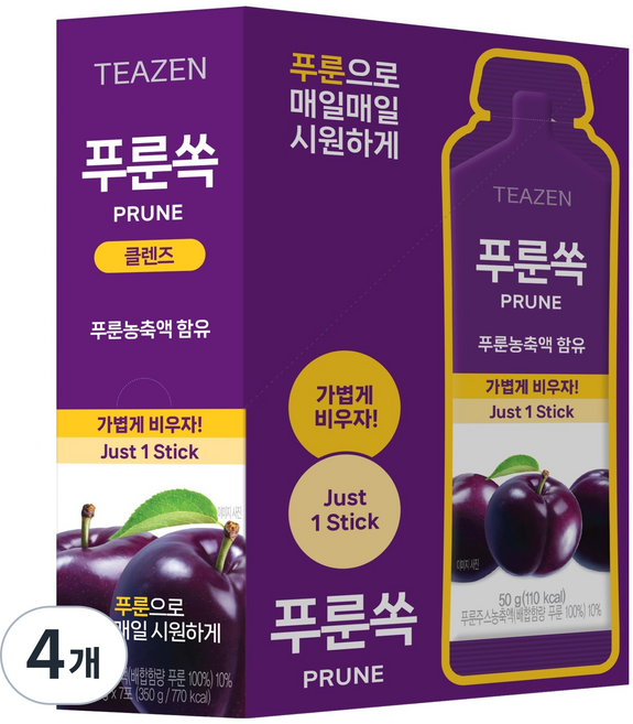 티젠 푸룬쏙 7p, 350g, 4개