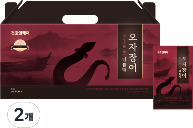 Cheonho Encare Eel Juice 鰻魚汁 Oja Eel The Black 2個月供應, 70毫升, 2개