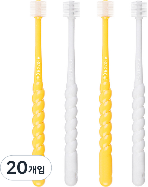 예꼬맘 360도 1단계 영유아칫솔, 혼합색상, 4개입, 5개