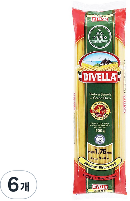 디벨라 스파게티, 500g, 6개