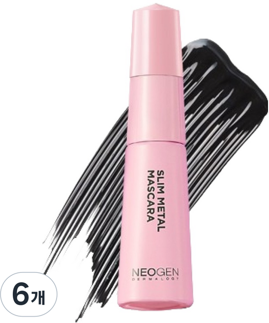 네오젠더마로지 엑스트라 슬림 메탈 마스카라 리필 6ml, 6개, 블랙