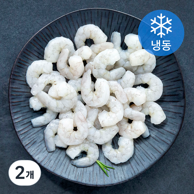 사랑해어 흰다리 새우살 (냉동), 500g(40~55미), 2개