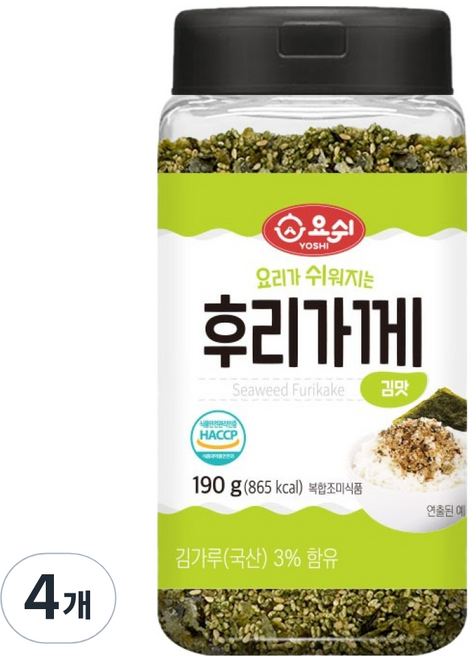 요쉬 후리가께 김맛, 190g, 4개