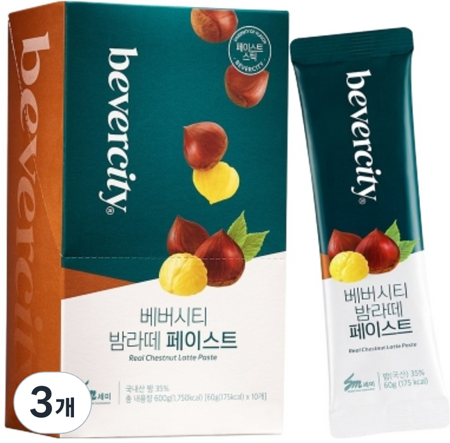 베버시티 세미 밤라떼 페이스트 스틱, 60g, 10개입, 3개