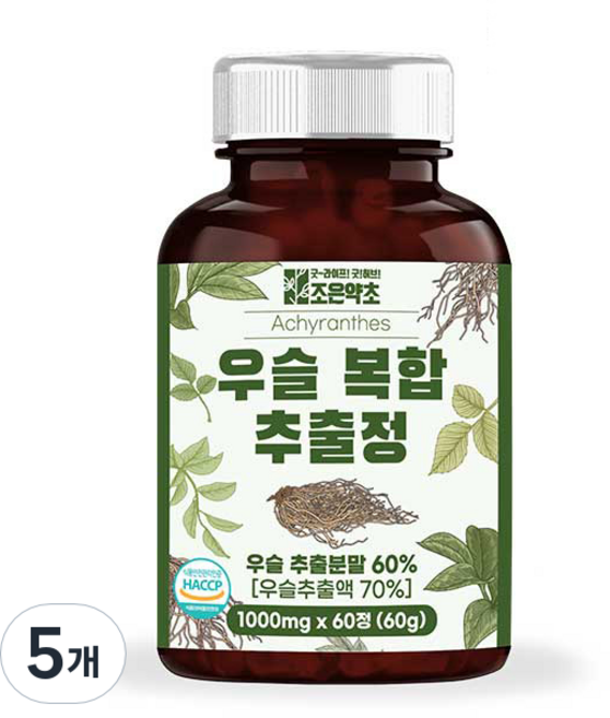 조은약초 우슬 복합 추출정 60p, 60g, 5개