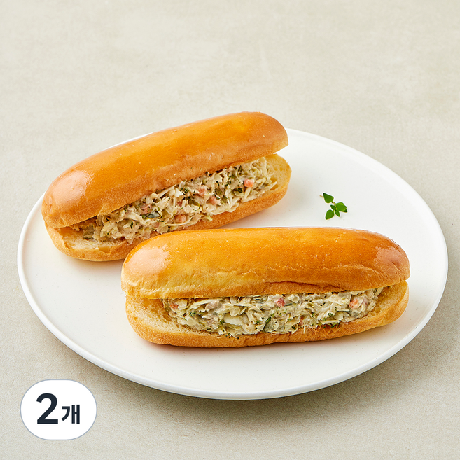 프레시오늘 신선냉장 야채가득 수제 참치 사라다빵 2개입, 330g, 2개