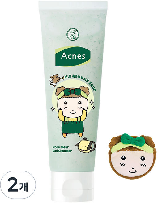 아크네스 모공 클리어 마루에디션 젤 클렌저, 125ml, 2개