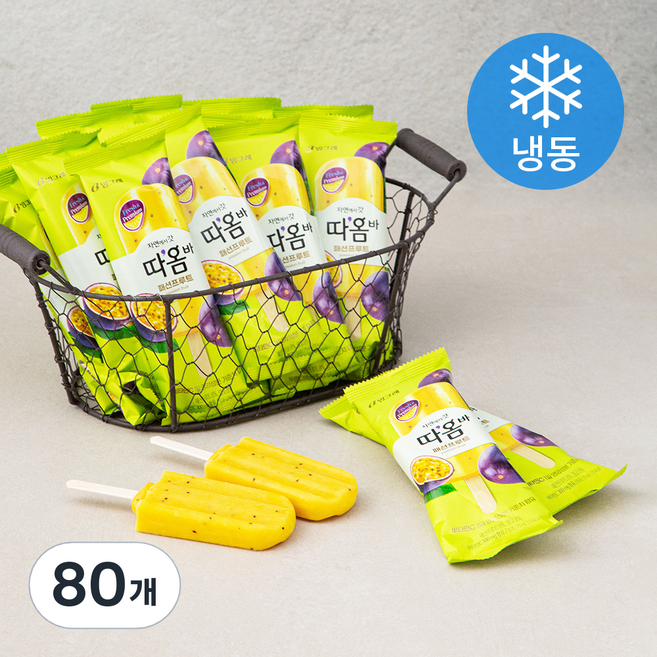 빙그레 따옴바 패션프루트 (냉동), 75ml, 1개입, 80개