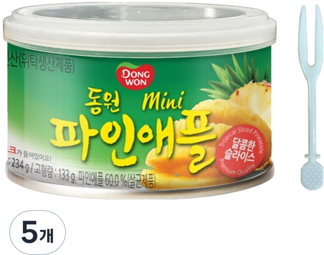 동원 미니파인애플, 234g, 5개