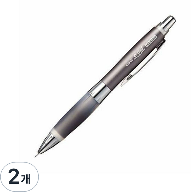 유니볼 알파겔 흔들이 슬림 어드밴스 샤프 건메탈 M5-619, 0.5mm, 2개