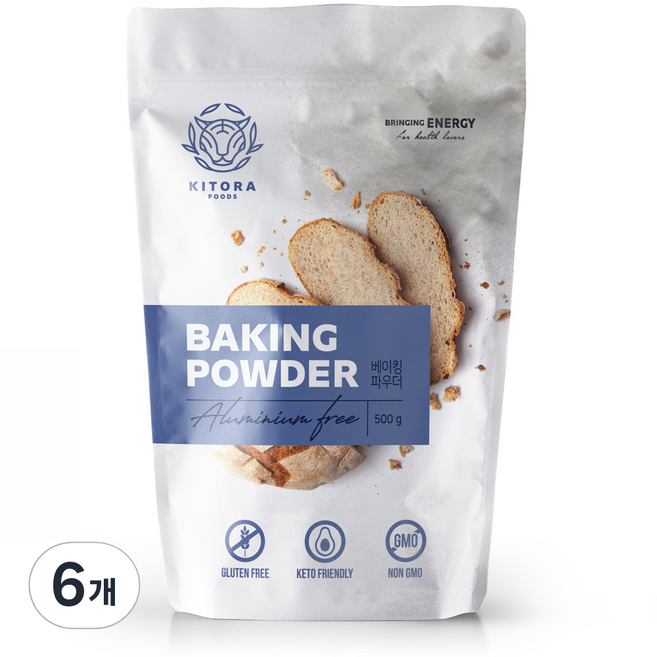 키토라푸드 글루텐프리 베이킹파우더, 500g, 6개