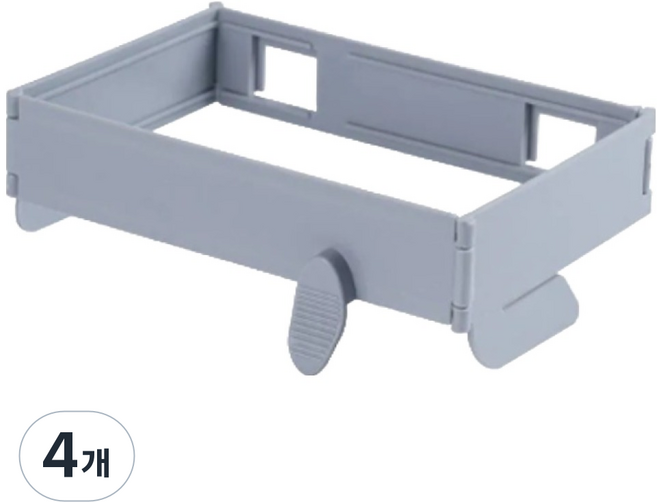 리얼피키 쓰레기봉투 거치대 S, 그레이, 4개