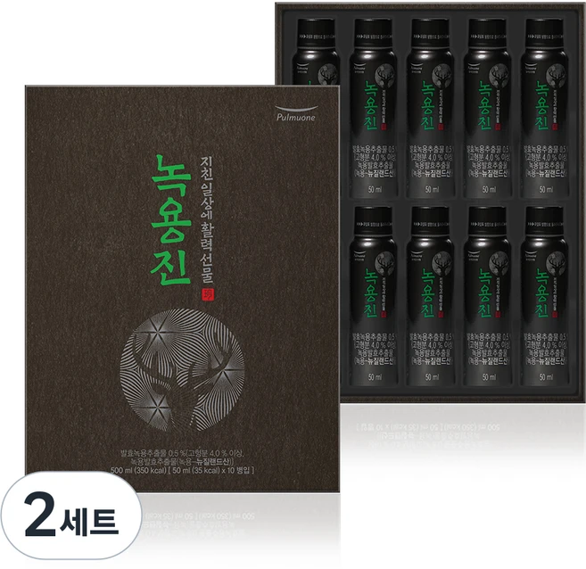 풀무원건강생활 녹용진 선물세트, 2세트, 500ml - 쿠팡