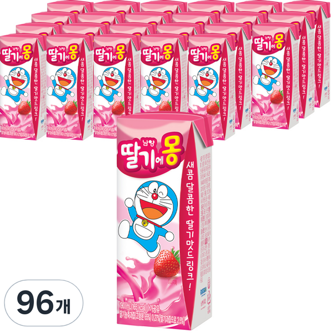 초코에몽 딸기에몽, 190ml, 96개