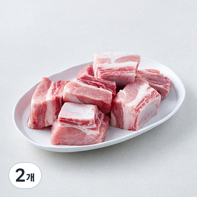 도드람한돈 무항생제 인증 갈비 찜용 (냉장), 2개, 600g