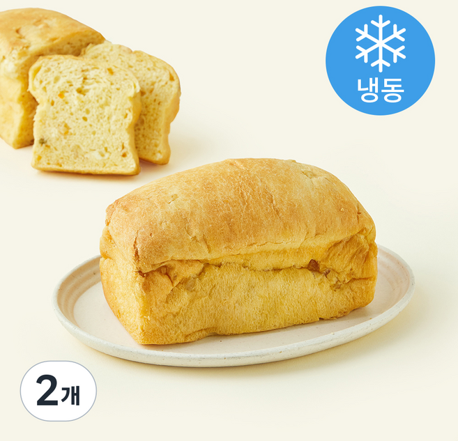 브로드카세 72시간 발효종 오렌지 화이트초코 브리오슈 식빵 (냉동), 220g, 2개, 1개입