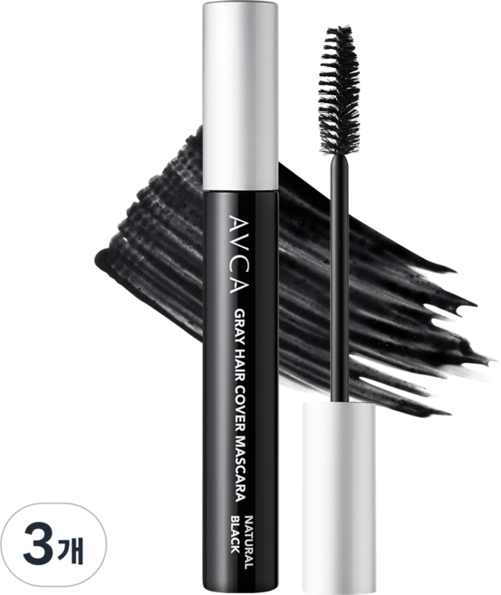 AVCA Rapid 遮蓋白髮染髮筆 7g, 自然黑, 3個