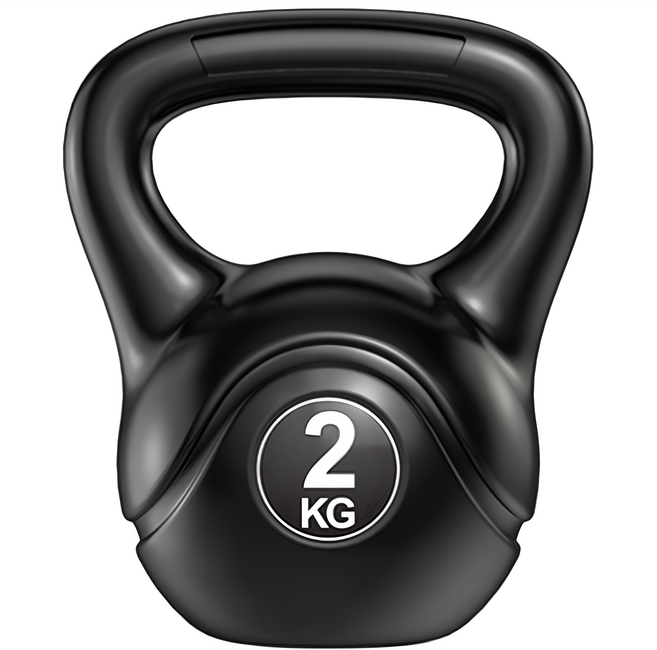 三次方 環保壺鈴 2kg, 黑色, FB024