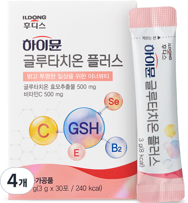 Himmune 穀胱甘肽 Plus 30入, 1盒, 4個