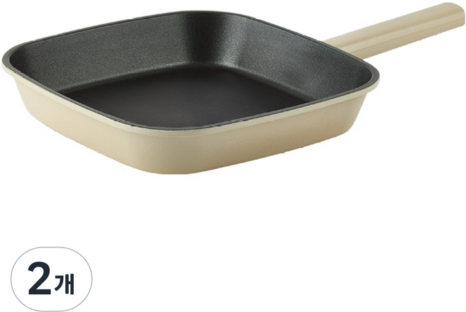 퀸센스 베이직 사각 프라이팬, 2개, 27cm