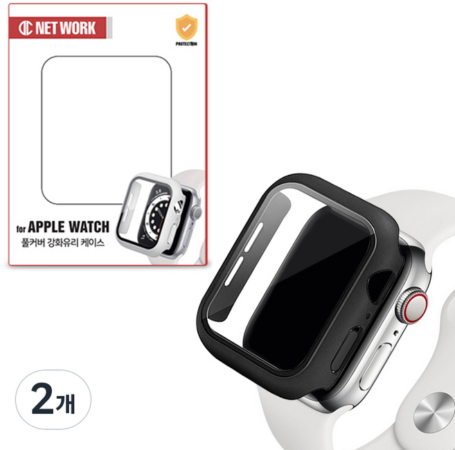 DC NET WORK 9H 全包覆一體式 Apple Watch 保護殼, 黑色