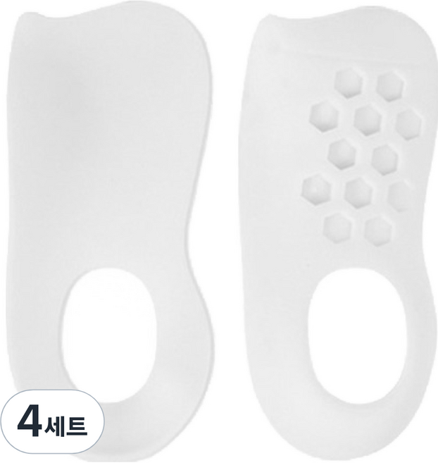 기능성 아치 보정 깔창 화이트 양발착용 세트, 4세트