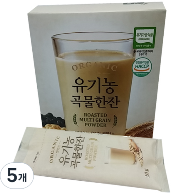 맛있는 유기농 곡물한잔, 20g, 10개입, 5개