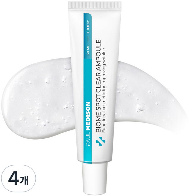 폴메디슨 바이옴 클리어 진정 주름개선 스팟 앰플, 30ml, 4개