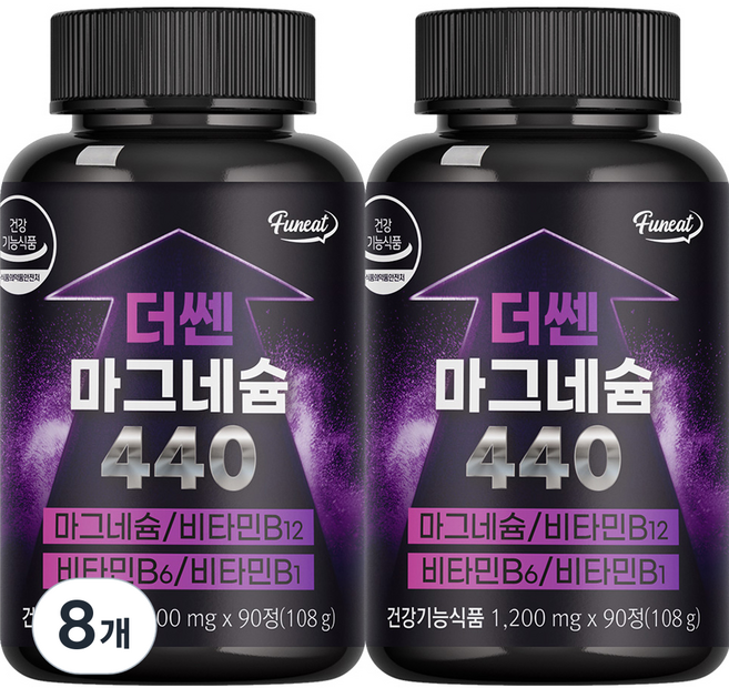 퍼니트 더쎈 마그네슘 440 108g, 90정, 8개