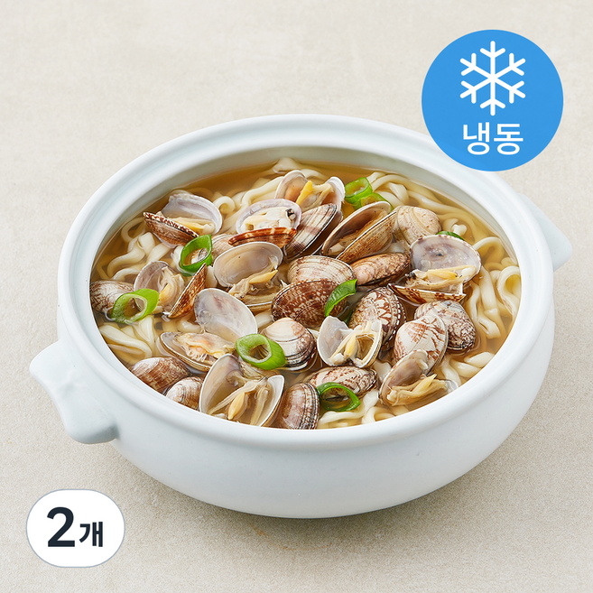 the푸짐한 바지락 많이 칼국수 세트 (냉동), 2개, 1.6kg
