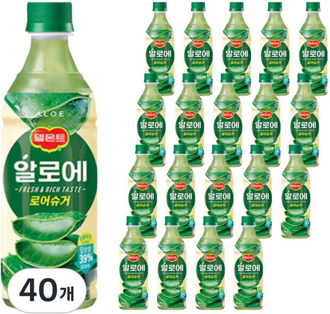 델몬트 알로에 로어슈거, 40개, 400ml
