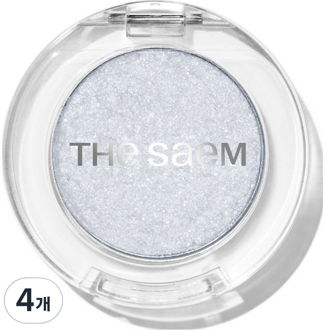 더샘 샘물 싱글 글리터 아이섀도우, WH01 물기 머금은 다이아, 4개