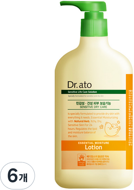 닥터아토 에센셜 모이스춰 로션, 500ml, 6개