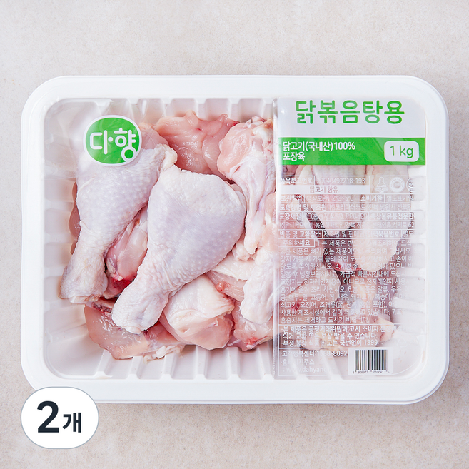 다향오리 닭볶음탕용 닭고기 (냉장), 2개, 1kg